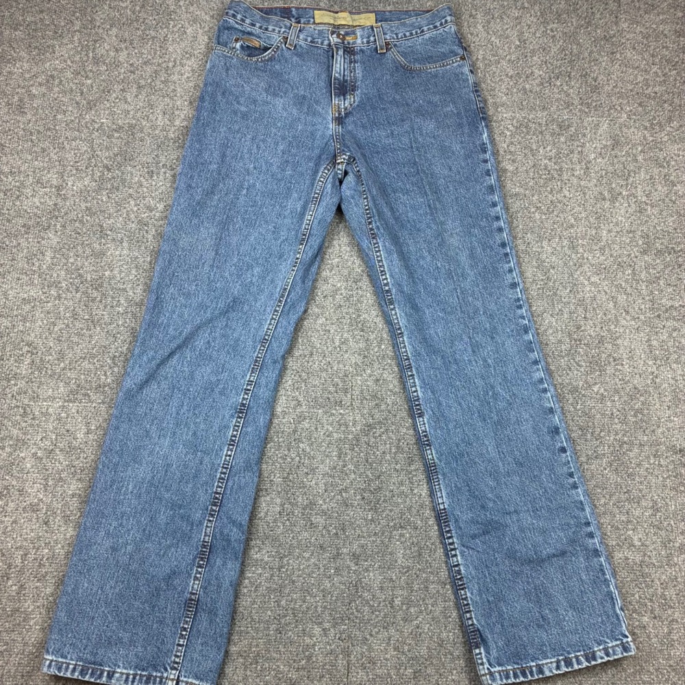 Vintage Y2K Eddie Bauer Womens Size 8 31x31 Blue Bootcut Jeans Medium Wash Denim